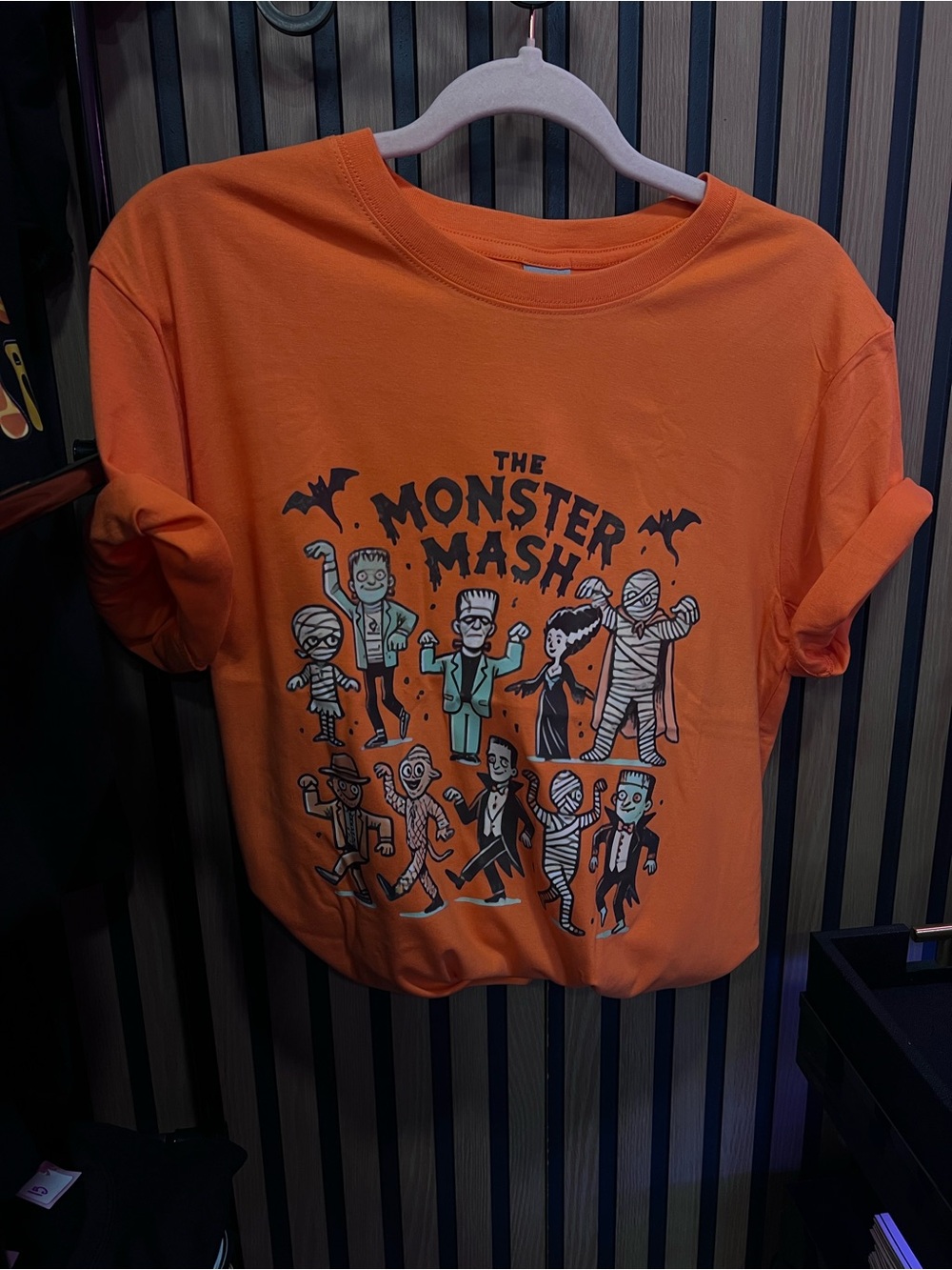 Women’s Orange 'The Monster Mash' Short Sleeve Graphic Tee